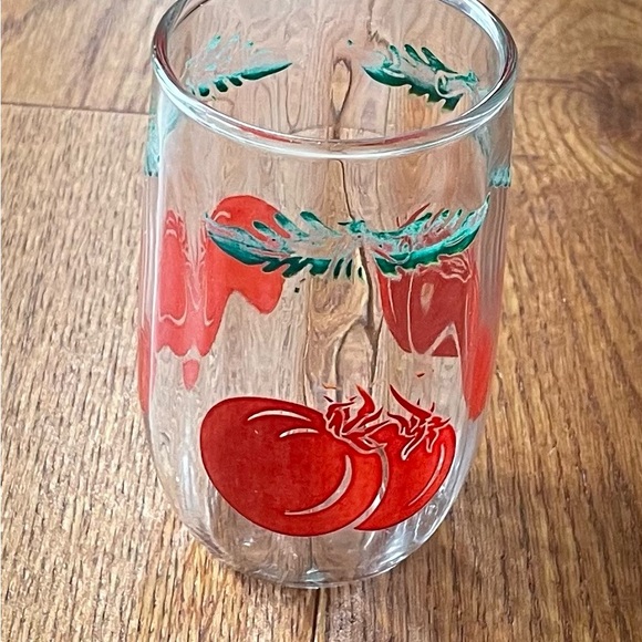 Vintage Tomato juice glasses set - Picture 3 of 5